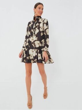 Tuckernuck | Dresses | Nwot Hyacinth House Black Jacquard Puff Sleeve Darcy Mini Dress Size S